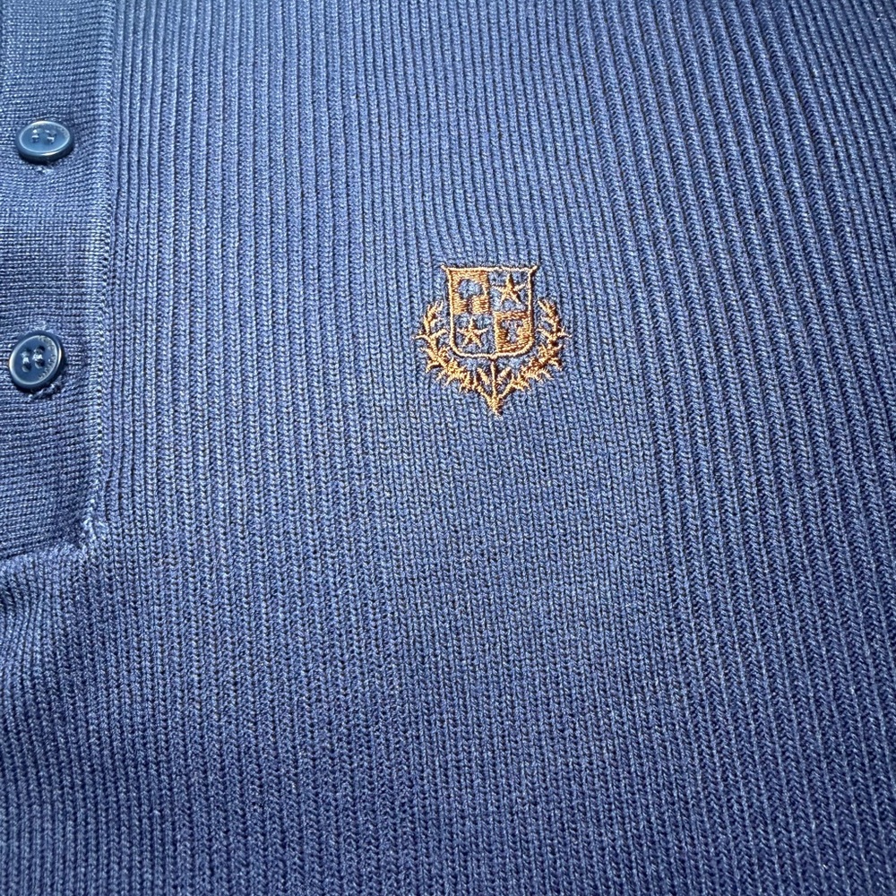 Loro Piana Polo Shirt Navy Blue Size Medium - Picture 2 of 4